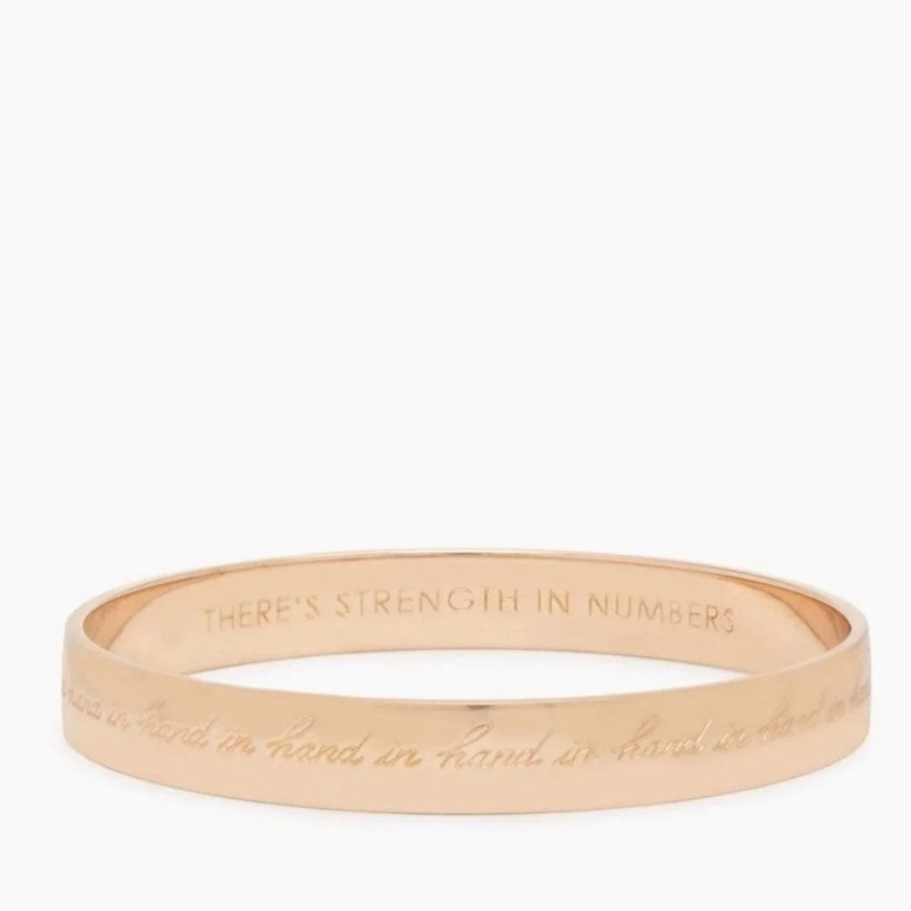 $68 Kate Spade idiom  ‘hand in hand’  ‘there’s strength in numbers’  bangle